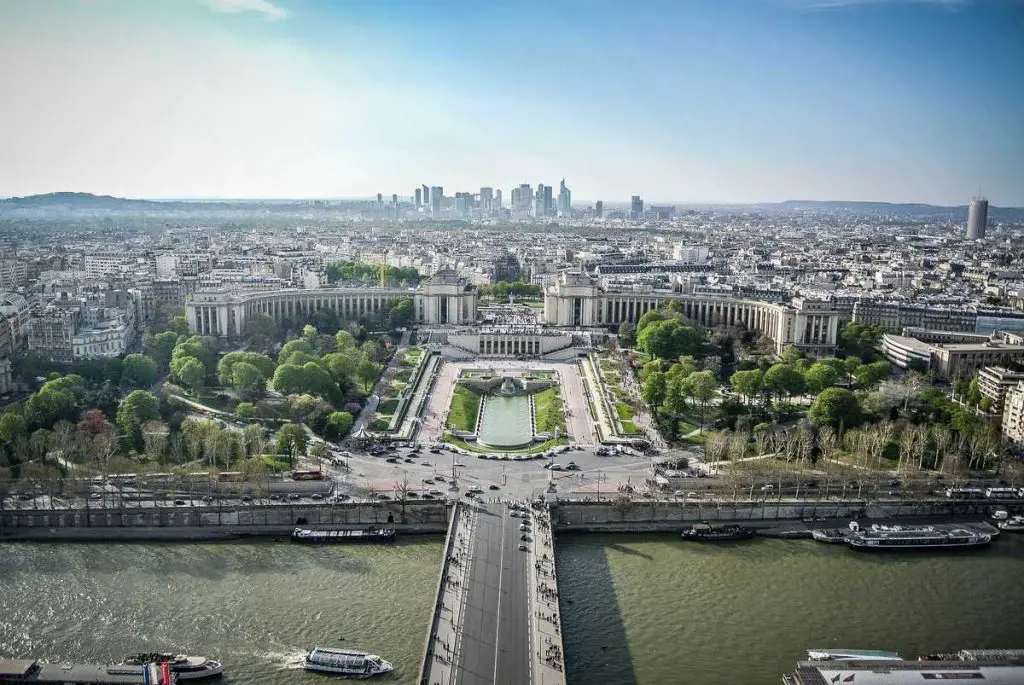 Ein Blick über Paris: Vom Eiffelturm zum-Parc Trocadero